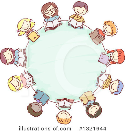 Royalty-Free (RF) Reading Clipart Illustration by BNP Design Studio - Stock Sample #1321644