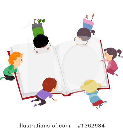 Royalty-Free (RF) Reading Clipart Illustration by BNP Design Studio - Stock Sample #1362934