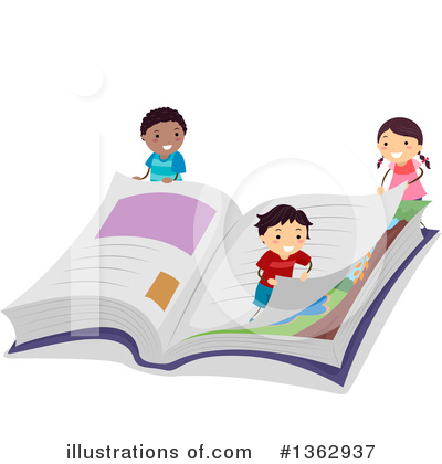 Royalty-Free (RF) Reading Clipart Illustration by BNP Design Studio - Stock Sample #1362937