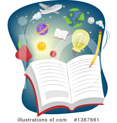 Royalty-Free (RF) Reading Clipart Illustration by BNP Design Studio - Stock Sample #1367661