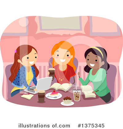 Royalty-Free (RF) Reading Clipart Illustration by BNP Design Studio - Stock Sample #1375345