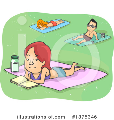 Royalty-Free (RF) Reading Clipart Illustration by BNP Design Studio - Stock Sample #1375346