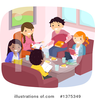 Royalty-Free (RF) Reading Clipart Illustration by BNP Design Studio - Stock Sample #1375349