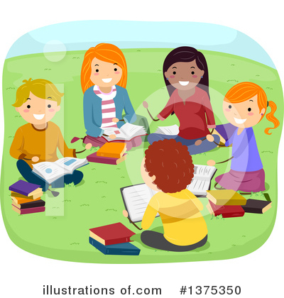 Royalty-Free (RF) Reading Clipart Illustration by BNP Design Studio - Stock Sample #1375350