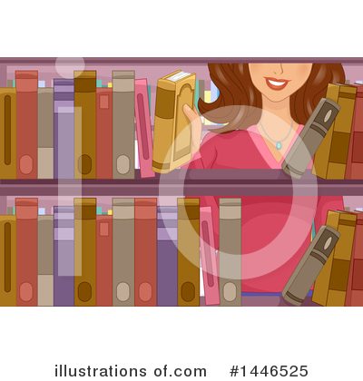 Book Shelf Clipart #1446525 by BNP Design Studio