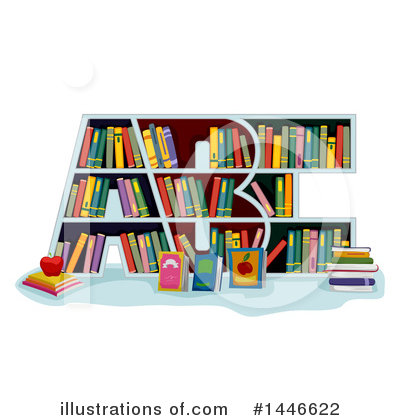Book Shelf Clipart #1446622 by BNP Design Studio
