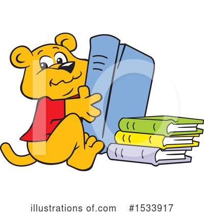 Reading Clipart #1533917 by Johnny Sajem