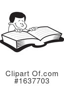 Reading Clipart #1637703 by Johnny Sajem