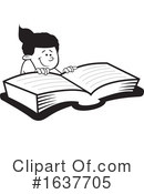 Reading Clipart #1637705 by Johnny Sajem