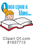 Reading Clipart #1637713 by Johnny Sajem