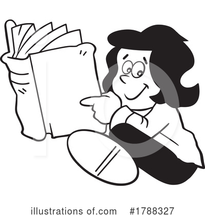 Royalty-Free (RF) Reading Clipart Illustration by Johnny Sajem - Stock Sample #1788327