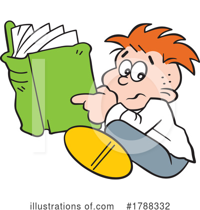 Book Worm Clipart #1788332 by Johnny Sajem