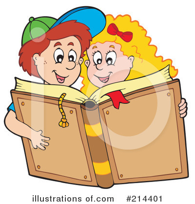 Royalty-Free (RF) Reading Clipart Illustration by visekart - Stock Sample #214401