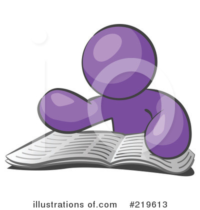 Royalty-Free (RF) Reading Clipart Illustration by Leo Blanchette - Stock Sample #219613
