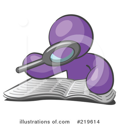 Royalty-Free (RF) Reading Clipart Illustration by Leo Blanchette - Stock Sample #219614