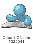 Reading Clipart #220041 by Leo Blanchette