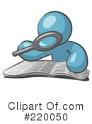 Reading Clipart #220050 by Leo Blanchette
