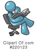 Reading Clipart #220123 by Leo Blanchette