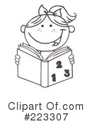 Reading Clipart #223307 by Hit Toon