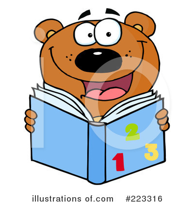 Royalty-Free (RF) Reading Clipart Illustration by Hit Toon - Stock Sample #223316