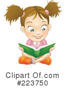 Reading Clipart #223750 by AtStockIllustration