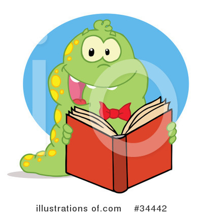 Royalty-Free (RF) Reading Clipart Illustration by Hit Toon - Stock Sample #34442
