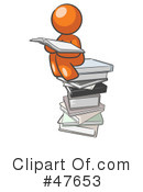 Reading Clipart #47653 by Leo Blanchette