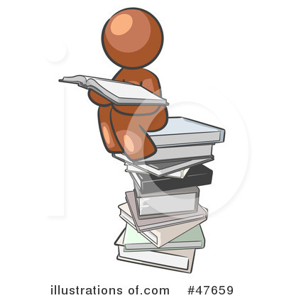 Royalty-Free (RF) Reading Clipart Illustration by Leo Blanchette - Stock Sample #47659