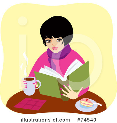 Royalty-Free (RF) Reading Clipart Illustration by Monica - Stock Sample #74540