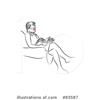 Royalty-Free (RF) Reading Clipart Illustration by Prawny - Stock Sample #83587