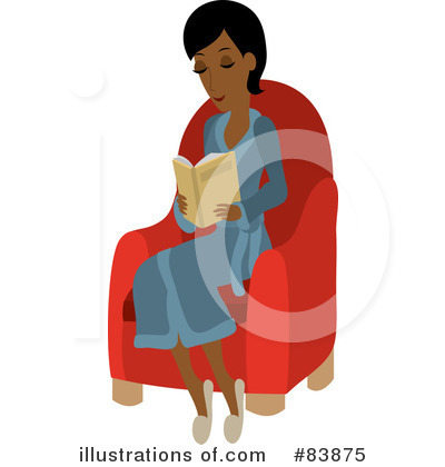 Royalty-Free (RF) Reading Clipart Illustration by Rosie Piter - Stock Sample #83875
