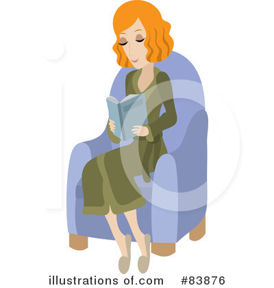 Royalty-Free (RF) Reading Clipart Illustration by Rosie Piter - Stock Sample #83876