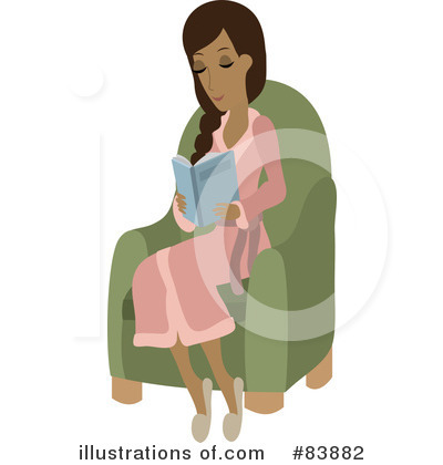 Royalty-Free (RF) Reading Clipart Illustration by Rosie Piter - Stock Sample #83882