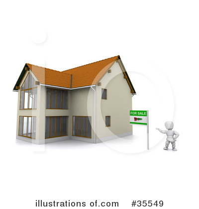 Royalty-Free (RF) Real Estate Clipart Illustration by KJ Pargeter - Stock Sample #35549