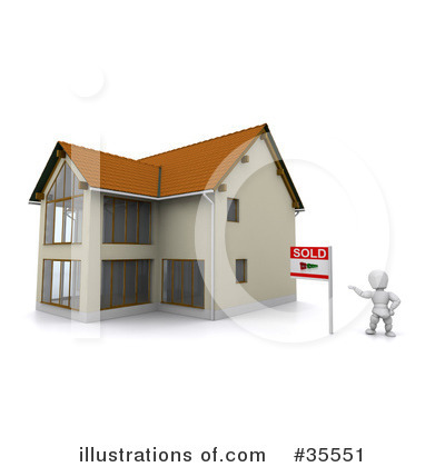 Royalty-Free (RF) Real Estate Clipart Illustration by KJ Pargeter - Stock Sample #35551