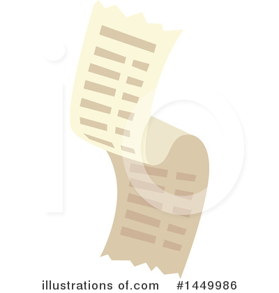 Royalty-Free (RF) Receipt Clipart Illustration by Vector Tradition SM - Stock Sample #1449986