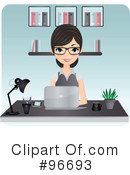 Receptionist Clipart #96693 by Melisende Vector