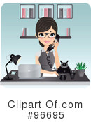 Receptionist Clipart #96695 by Melisende Vector