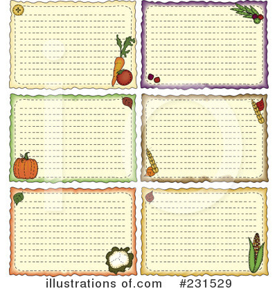 Royalty-Free (RF) Recipe Card Clipart Illustration by inkgraphics - Stock Sample #231529