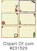 Recipe Card Clipart #231529 by inkgraphics