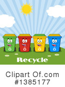 Recycle Bin Clipart #1385177 by Hit Toon