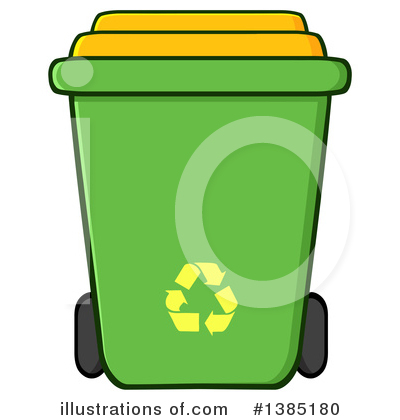Royalty-Free (RF) Recycle Bin Clipart Illustration by Hit Toon - Stock Sample #1385180