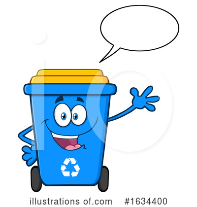 Royalty-Free (RF) Recycle Bin Clipart Illustration by Hit Toon - Stock Sample #1634400