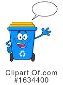 Recycle Bin Clipart #1634400 by Hit Toon