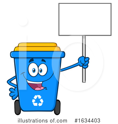 Recycle Bin Clipart #1634403 by Hit Toon