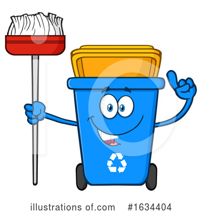 Royalty-Free (RF) Recycle Bin Clipart Illustration by Hit Toon - Stock Sample #1634404