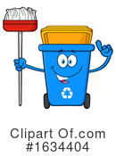 Recycle Bin Clipart #1634404 by Hit Toon