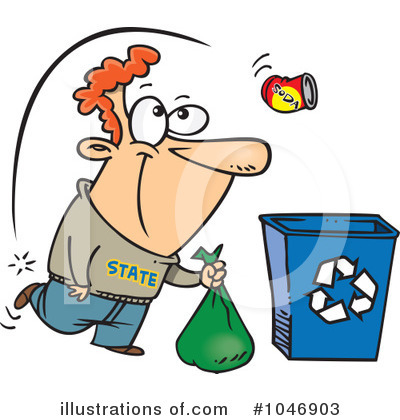 Royalty-Free (RF) Recycle Clipart Illustration by toonaday - Stock Sample #1046903