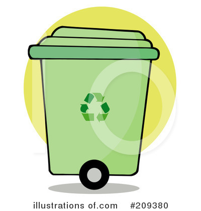 Recycle Bin Clipart #209380 by Hit Toon