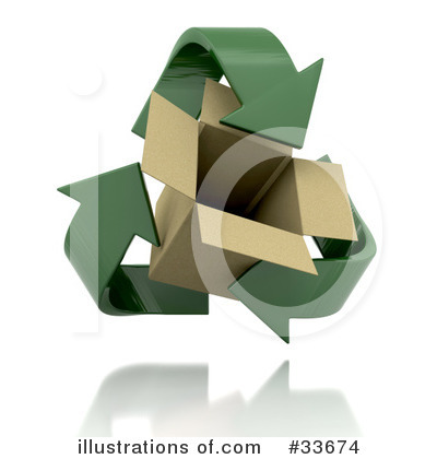 Royalty-Free (RF) Recycle Clipart Illustration by KJ Pargeter - Stock Sample #33674
